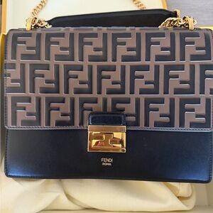 Fendi Kan U bag top handle with shoulder straps